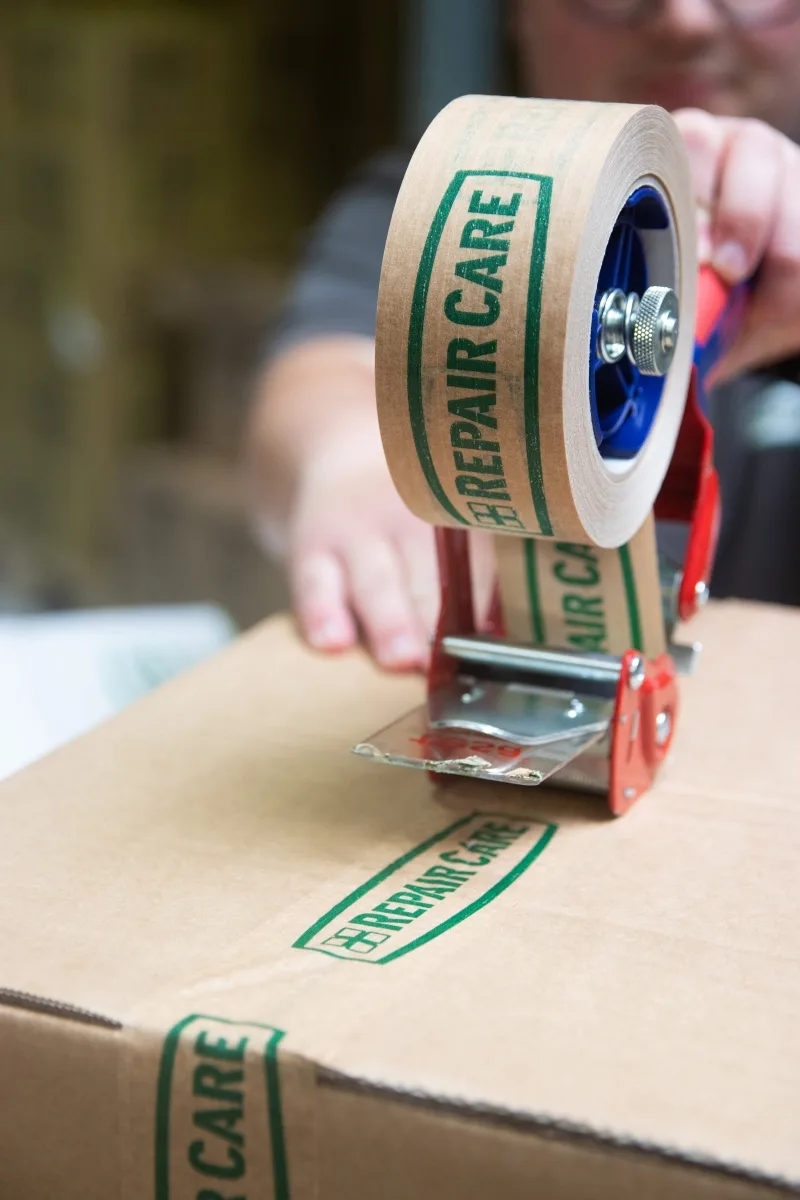 Warehouse taping Tim